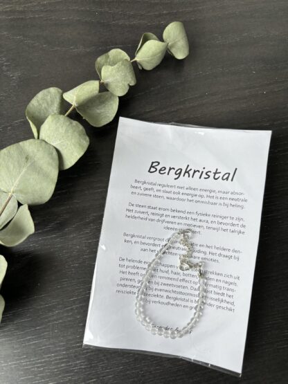 Bergkristal armband