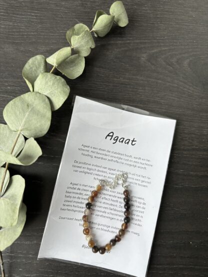 DIY natuurstenen armband - agaat - Afbeelding 2