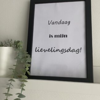 Vandaag is mijn lievelingsdag