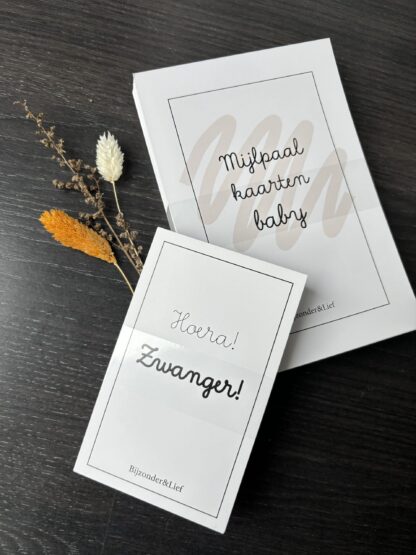 Mijlpaalkaartenset 'Zwanger' & 'Baby'