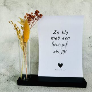 Zo blij met een lieve juf als jij!