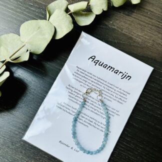 Aquamarijn armband