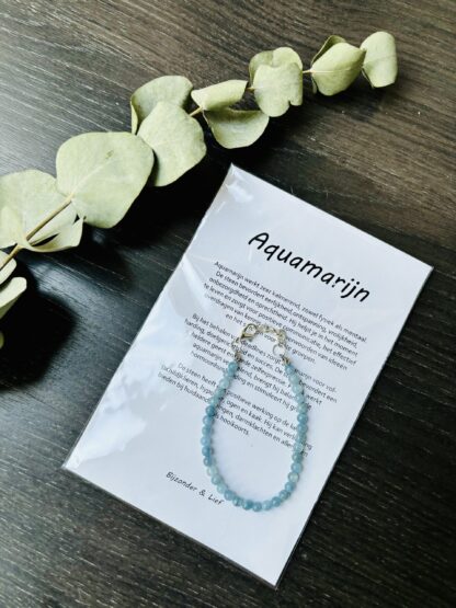 Aquamarijn armband
