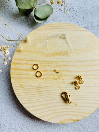 DIY natuurstenen armband - maansteen - Afbeelding 4