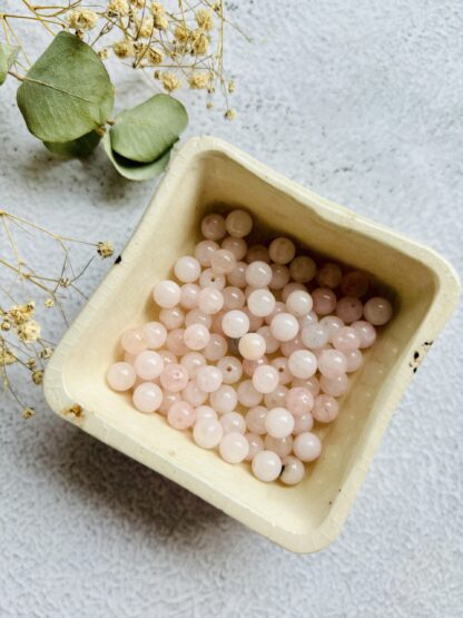 DIY natuurstenen armband  - rozenkwarts