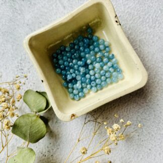 DIY natuurstenen armband - aquamarijn