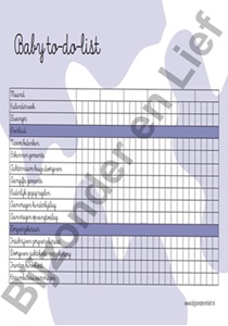 Baby to do list