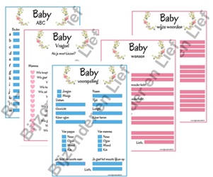 Invulkaarten set