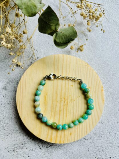 Amazoniet natuurstenen armband - Afbeelding 2