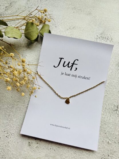 Armband hart - je laat mij stralen - Afbeelding 2