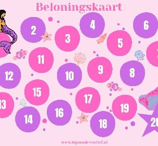 Beloningskaart zeemeermin