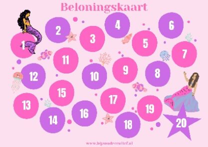 Beloningskaart zeemeermin