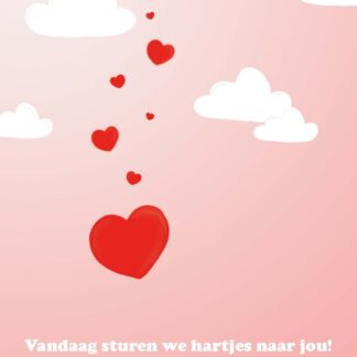 Jaardag kaartje - hartjes