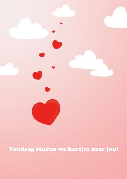 Jaardag kaartje - hartjes