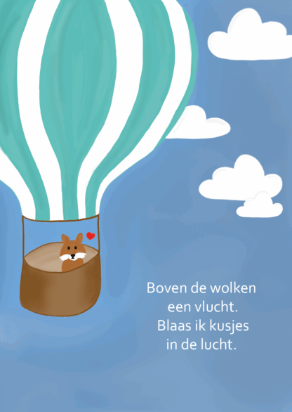 Jaardag kaartje - vosje