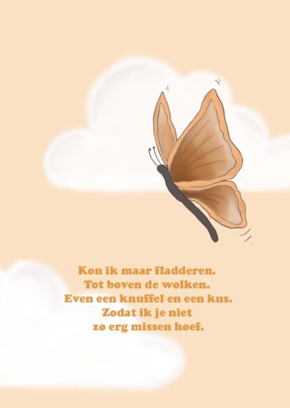 Jaardag kaartje - vlinder