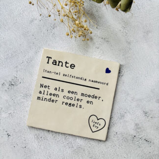 Tegeltje tante