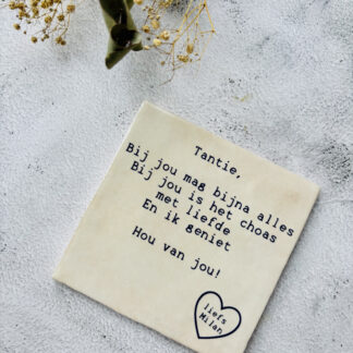 Tegeltje - tantie
